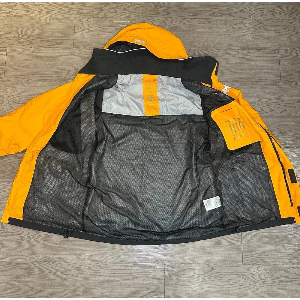 Helly Hansen Men Seabourn Expedition Full Zip Jacket Polar Shield Parka Orange M - Picture 3 of 11
